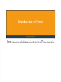 What Is Flyway