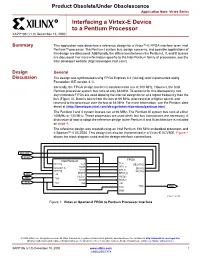 XAPP196 "Interfacing a Virtex-E Device to a Pentium Processor" V1.0
