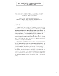 1 Use of Haccp for Control Salmonella Safety in Meat