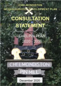 Chelmondiston NDP Consultation Statement 1