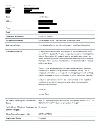 Citizens Commission Submission Time: February 28, 2019 9:19 Am