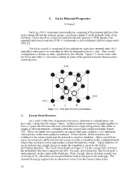 I. Gaas Material Properties S
