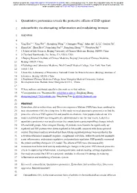 Quantitative Proteomics Reveals the Protective Effects of ESD Against