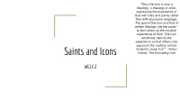 Saints and Icons Vrame, the Educating Icon