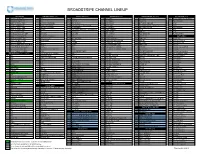 Broadstripe Channel Lineup
