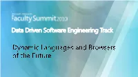 Data Driven Software Engineering Track