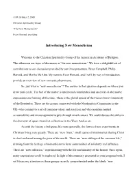 Introducing New Monasticism