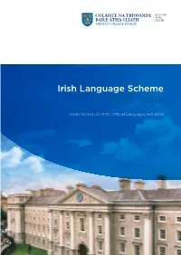 Irish Language Scheme 2013 - 2016
