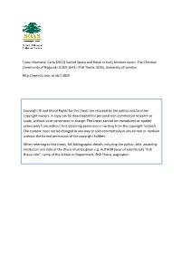 The Christian Community of Nagasaki (1569‐1643)