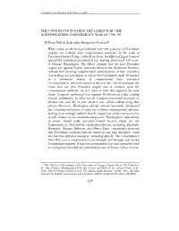 The Constitution's First Declared War: The