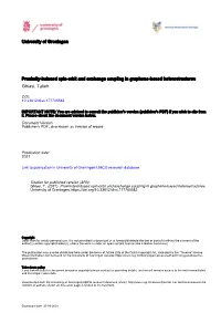 University of Groningen Proximity-Induced Spin-Orbit and Exchange