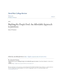 Building the Purple Ford: an Affordable Approach to Jointness Robert P