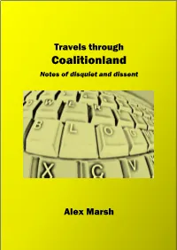 Coalitionland Notes of Disquiet and Dissent