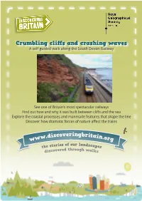 Crumbling Cliffs and Crashing Waves a Self Guided Walk Along the South Devon Railway