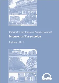 Statement of Consultation