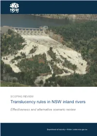 Translucency Rules in NSW Inland Rivers