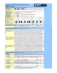 CHF-DMA-0489-002 Project Document