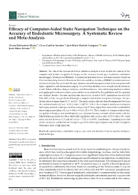 Efficacy of Computer-Aided Static Navigation Technique On