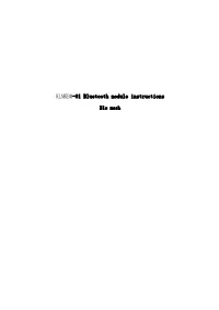 KLMKBM-01 Bluetooth Module Instructions