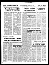 Manifestazioni PCI in Tutta La Toscana