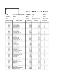 Oakland Sheriff's Dept Fee Schedule 02.09