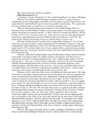 Rep. Potvin Offered the Following Resolution: House Resolution No