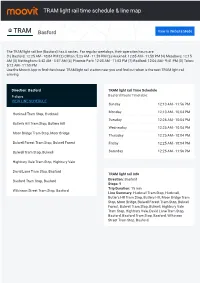 TRAM Light Rail Time Schedule & Line Route