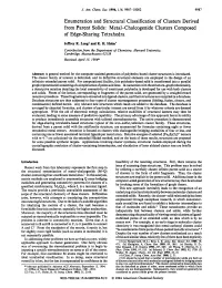 Metal-Chalcogenide Clusters Composed of Edge-Sharing Tetrahedra