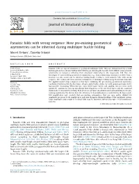 Parasitic Folds with Wrong Vergence: How Pre-Existing Geometrical Asymmetries Can Be Inherited During Multilayer Buckle Folding