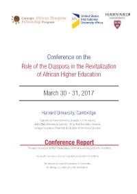 Report: Conference on the Role of the Diaspora in the Revitalization Of