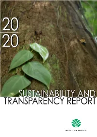 2020 Sustainability and Transparency Report