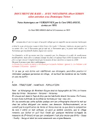 DOCUMENT DE BASE – AVEC NOTATIONS Albert SIMON Selon Entretien Avec Dominique Noirot