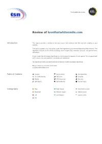 Review of Lovethatwhitesmile.Com