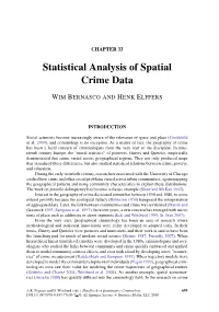 Statistical Analysis of Spatial Crime Data