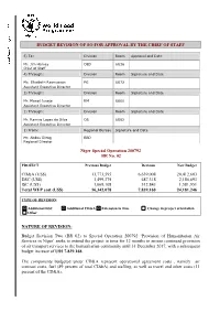Steps Needed to Approve Budget Revisions
