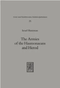 The Armies of the Hasmonaeans and Herod