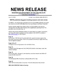 2004 WDFW Big Game Hunting Seasons and Rules