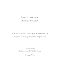 A State-Transfer-Based Open Framework for Internet of Things Service Composition