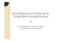 Flood Management Strategy for Ganga Basin Through Storage