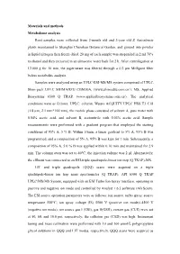 Materials and Methods Metabolome Analysis Root Samples Were Collected from 2-Month Old and 2-Year Old S