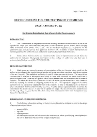 Oecd Guideline for the Testing of Chemicals