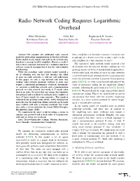 Radio Network Coding Requires Logarithmic Overhead