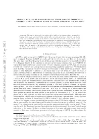 Arxiv:1808.03546V3 [Math.GR] 3 May 2021 That Is Generated by the Central Units and the Units of Reduced Norm One for All ﬁnite Groups G