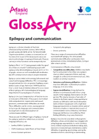 Epilepsy and Communication