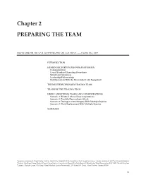 Chapter 2 Preparing the Team