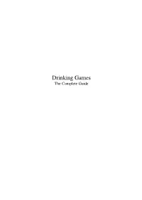 Drinking Games the Complete Guide Contents