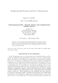 Ergodic Theory and Combinatorial Number Theory