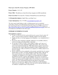 Final Report, Joint Fire Science Program, AFP 2004-2