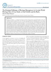 The Existing Challenges of Heritage