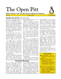 The Open Pitt What's Cooking in Linux and Open Source in Western Pennsylvania Issue 31 January 2007